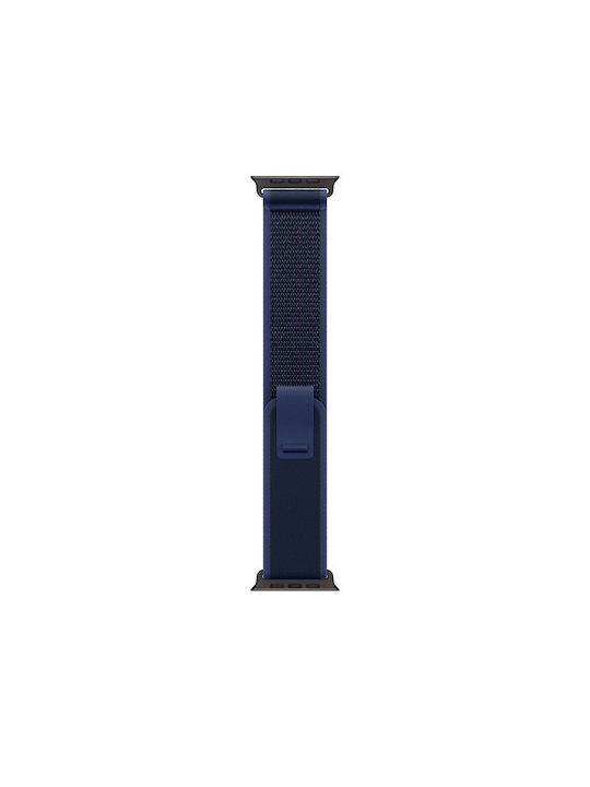 Apple Trail Loop - M/L Curea Tesatura Blue - Black Titanium Finish (Apple Watch 44/45/46mm/Ultra 49mm)