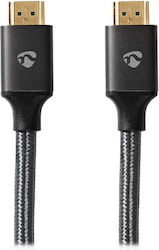 Cablu Nedis Profigold Ultra High Speed HDMI 2.1 8K@60Hz Conectori HDMI-HDMI placati cu aur Cutie bumbac antracit 5m