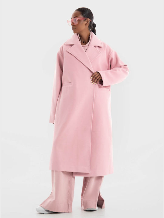 Somethingnew Women's Coat Pink