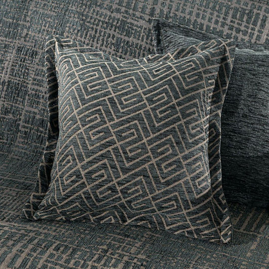 Guy Laroche Decorative Pillow Case Melbourne Made of 100% Cotton Petrol Blue 50x50cm
