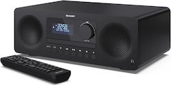 Sharp Ηχοσύστημα 2.0 XL-B720D 30W με CD Player, WiFi και Bluetooth Μαύρο