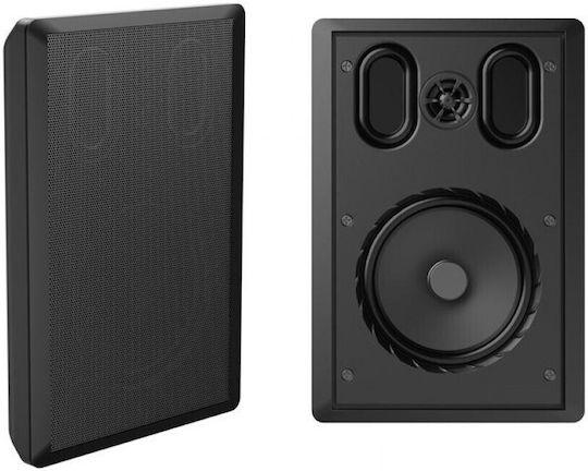 Tele Ζεύγος Ηχείων Hi-Fi Τοίχου 25W 2 Δρόμων Μαύρο