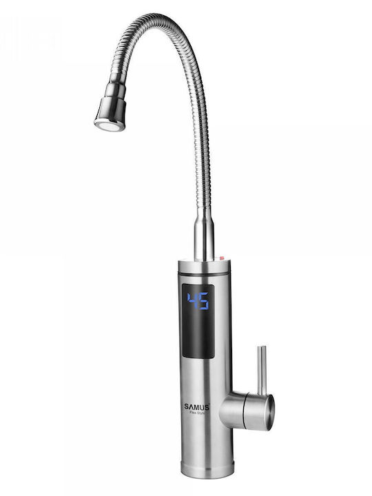 Robinet electric Samus Flex Style 3300W Temperatura apei 30-60°C Clasa de protecție IPX4 Presiunea apei 0.04-0.6 MPa Argintiu
