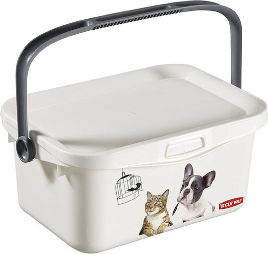Curver Plastic Storage Box with Lid White 26x18x26cm 1pcs