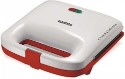 Albatros 750W για 2 Τοστ Κόκκινη