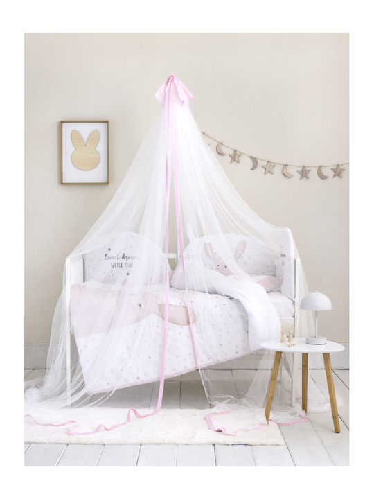 Nima Mosquito Net Crib Cotton Pink 240x600cm