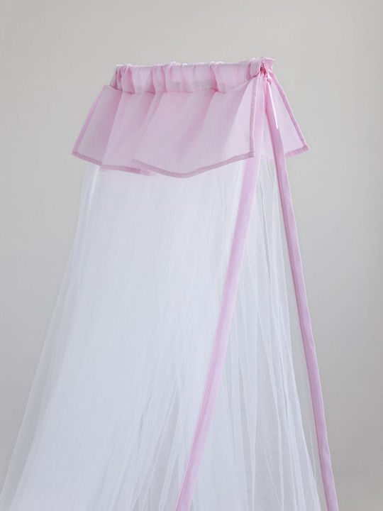 Nima Mosquito Net Crib Nappy Tulle 34156 Pink 2...