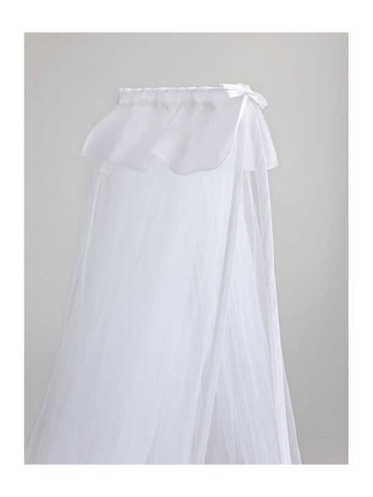 Nima Mosquito Net Crib Cotton White 240x600cm