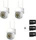 Full Color Surveillance Camera Smart & Wifi 3 X 32 Gb Sd Cards