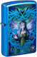 Zippo Anne Stokes Feuerzeug Flamme in Blau Farbe