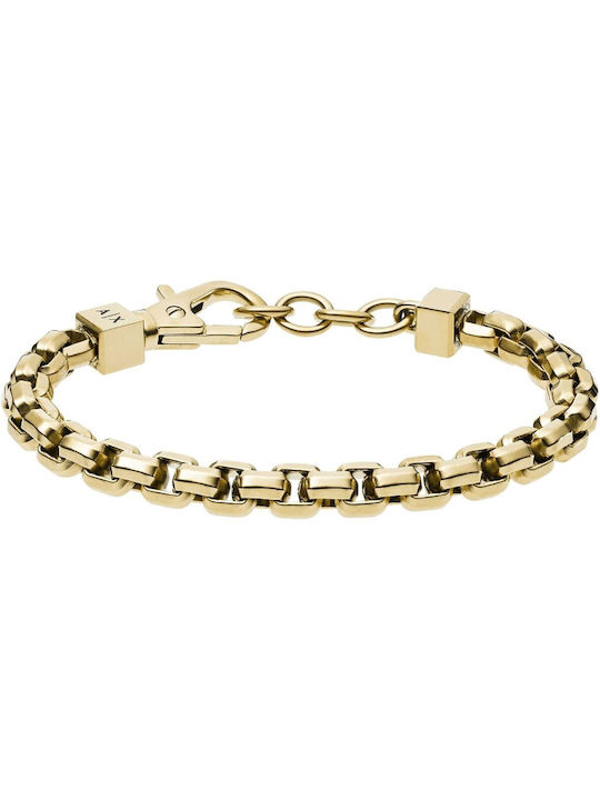 Armani Exchange Bracelet made of Steel Gold Plated