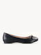 Synthetic Leather Ballerinas Black