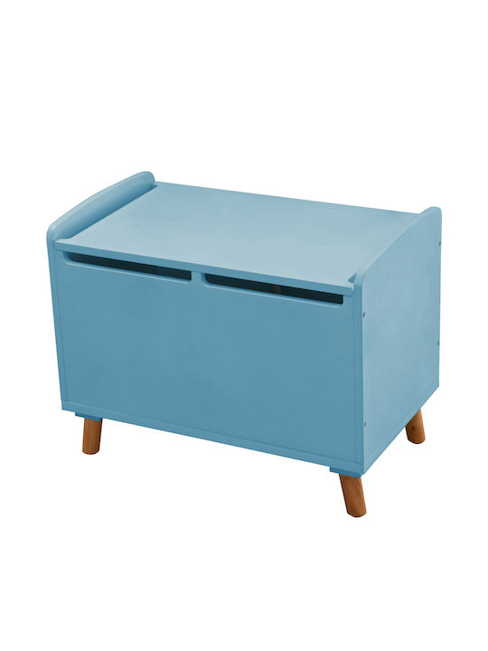 Child Teal Storage Stool Kids Stool 2-in-1 Toy Storage Stool For