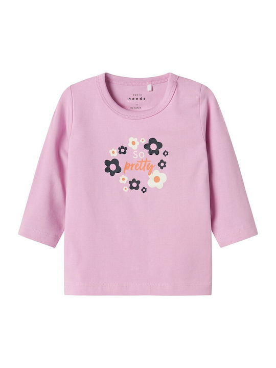 Name It Kids Long-Sleeved Blouse Pink So Pretty
