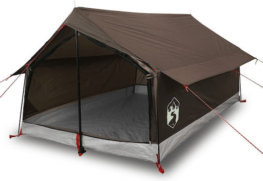 vidaXL Campingzelt Hütte Braun für 2 Personen 200x124x98cm
