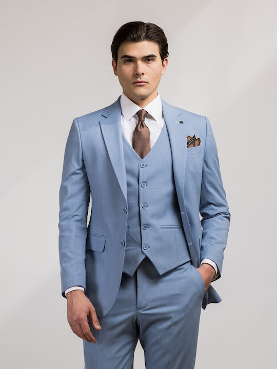 Men's Suit Slim Fit Light Blue