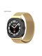 Stainless Steel Milanese Classic Sonique Strap for Samsung Galaxy Watch 7 Ultra 47mm Gold 5210312045223