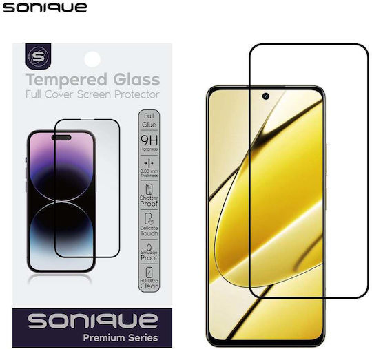Hardy Glass Sonique Premium Series HD Full Cover 9H Realme 11 5G Black