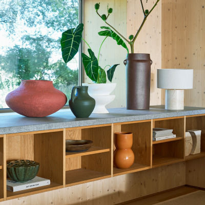Urban Nature Culture Amsterdam Table Lamp for Socket E27 with Brown Shade and Base
