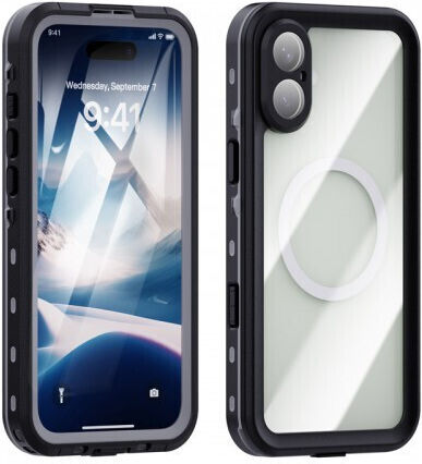 Waterproof Case Redpepper Apple iPhone 16 Plus 6.7" Shockproof Waterproof Black