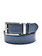 Herren Gürtel Leder Blau