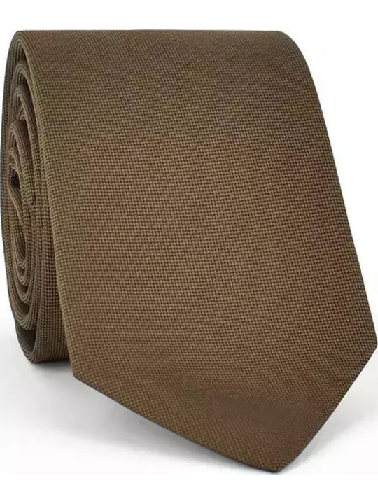 Makis Tselios Fashion Men's Tie in Brown Color