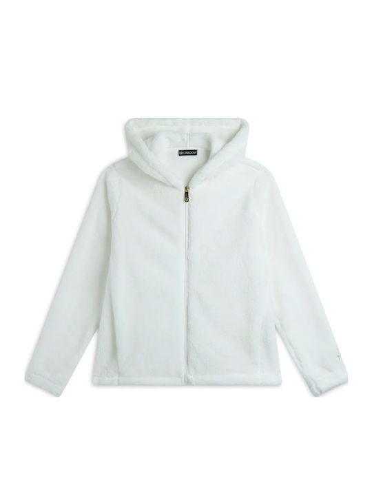 Freddy Short Women's Cardigan with Zipper White