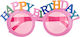 Out of the Blue Happy Birthday Glasses for Party with Theme Happy Birthday Made of Plastic