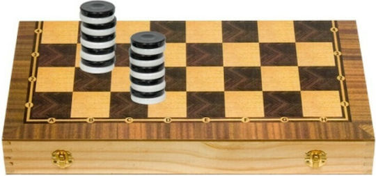 ToyMarkt Table/Șah / Dama din Lemn 38x38cm