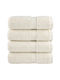 vidaXL Set Prosoape De Baie 4 Buc Albe Greutate 600gr/m²