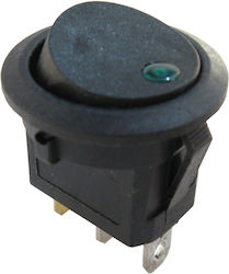 Διακόπτης Rocker KCD1-101EN-8 Green