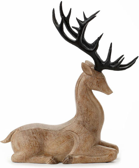 InTheBox De Crăciun Plastică Figurină Cerb Maro Înălțime 34cm.