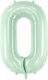 Balon Folie Jumbo Număr 0 Verde 72buc
