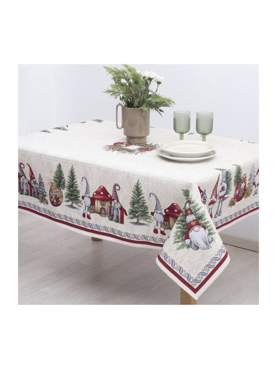 Dimeco Christmas Tablecloth L140xW220cm 1pcs