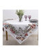 Dimeco Christmas Tablecloth Fabric Gray L140xW140cm.