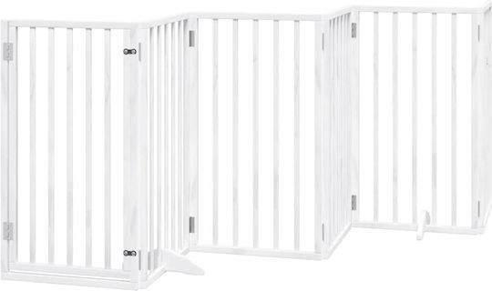 vidaXL Divider Dog in White Color 300 x 90 x 300cm