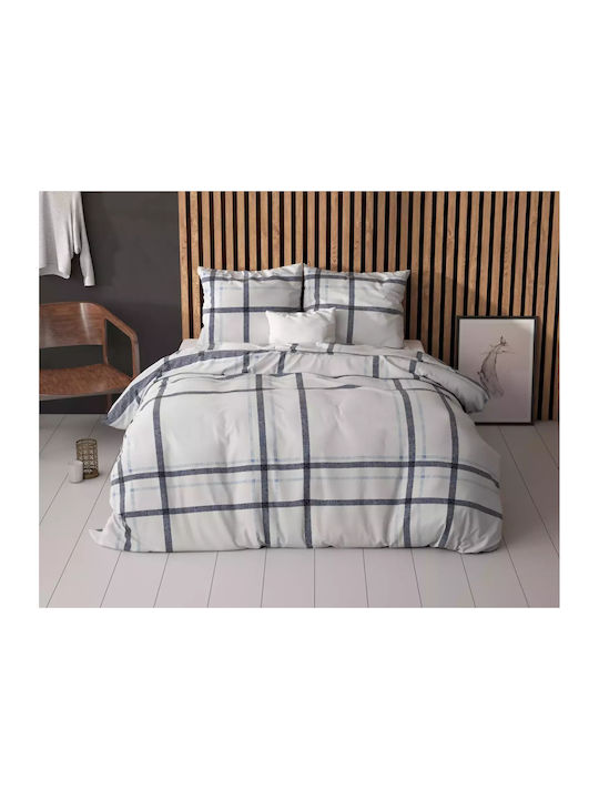 Sleeptime Duvet Cover Set Single with Pillowcase 140x220 White