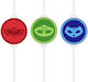 Procos Straws Paper Multicolored 4pcs