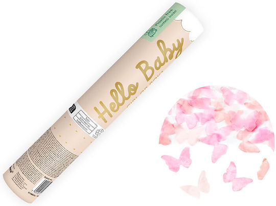 Butterflies Confetti Cannon Pink