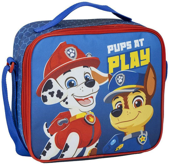 Paw Patrol Σχολικό Ισοθερμικό Τσαντάκι Φαγητού Χειρός Μπλε Paw Patrol 20x7x22cm