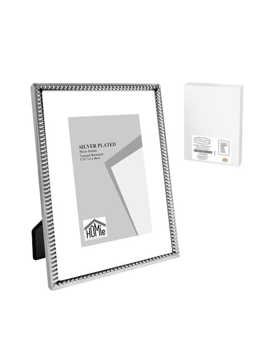 Silver Plated Thin Weave Frame 13x18cm Homie 32...