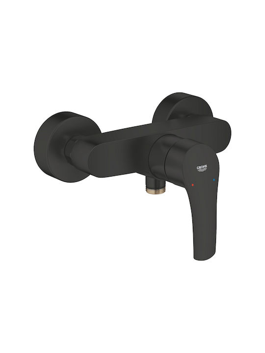 Grohe Eurosmart Wandmischer Dusche 143 mm Matt Schwarz