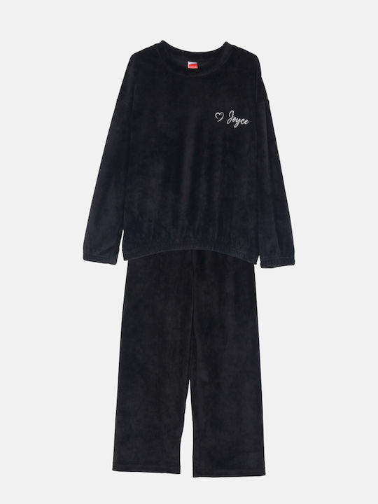 Joyce Kids' Set with Pants Winter 2pcs Black