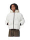 Kids' Quilted Jacket with Hood White