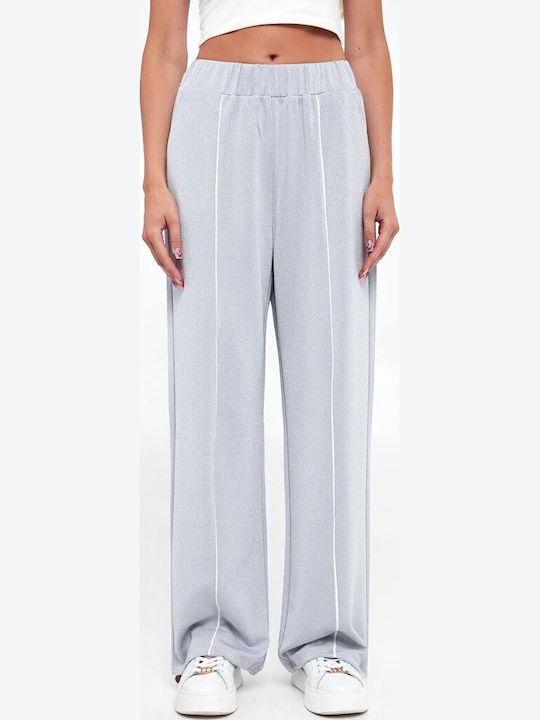 Liu Jo Femeiesc Tesatura Pantaloni Argintiu Liu Jo Femeiesc Tesatura Pantaloni Argintiu