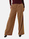 Dama Tesatura Pantaloni Tabac maro