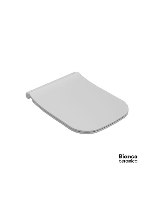 Bianco Ceramica Plastic Soft Close Toilet Slim ...