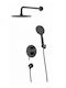 Kls Shower Column with Mixer Black
