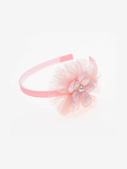 Kinder Haarband mit Blume Orange 1Stück