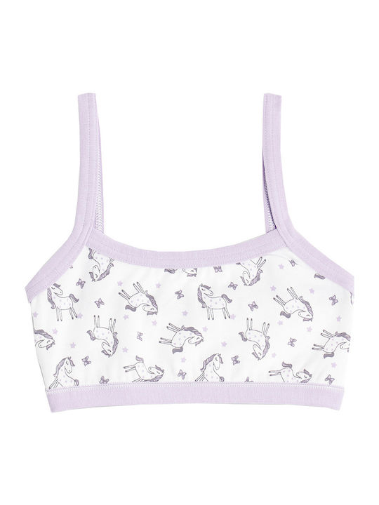 Cotonella Kids' Bralette White-lilac
